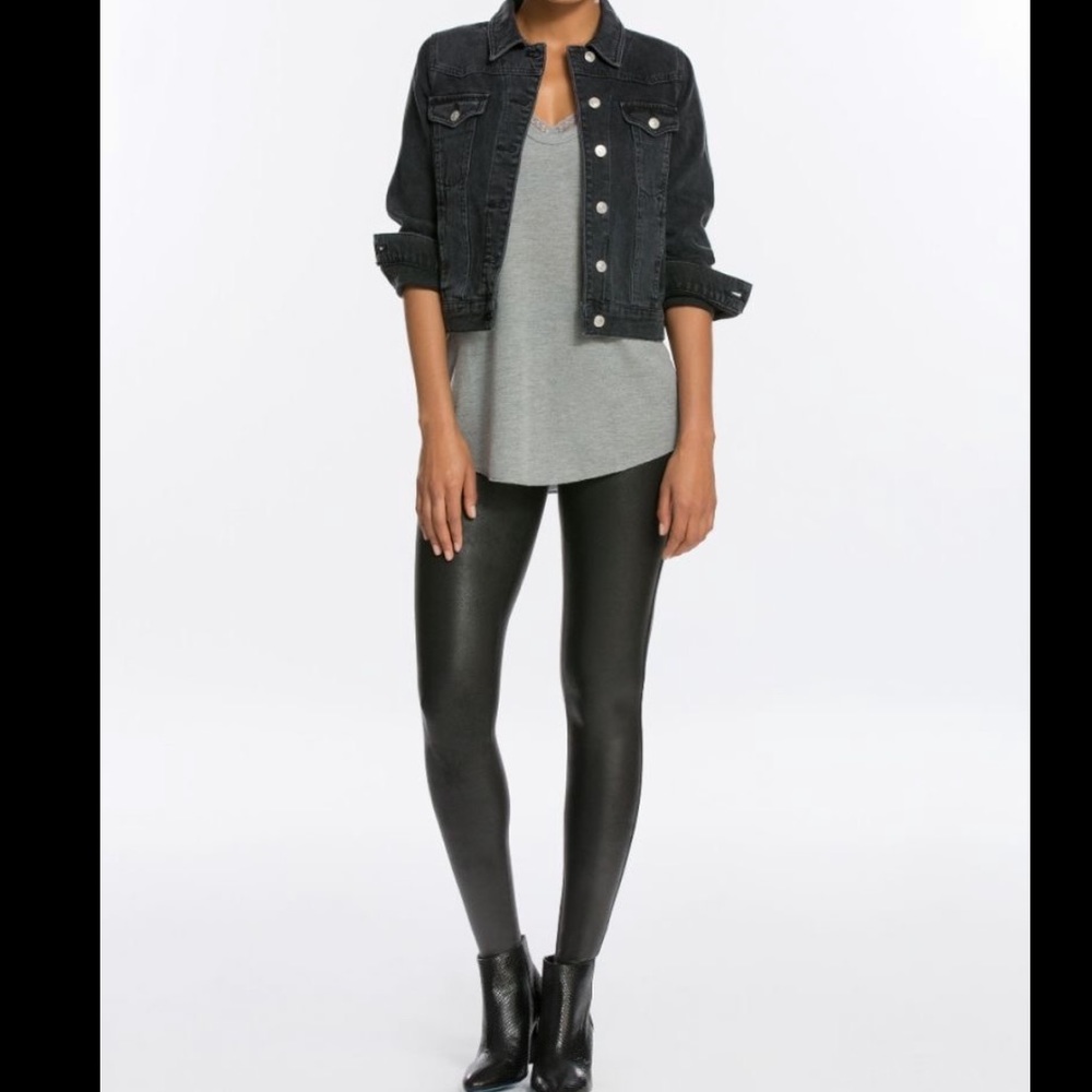 Spanx Faux Leather Leggings XL - New